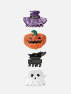 Best Primark Lot De 4 Barrettes Halloween Noir