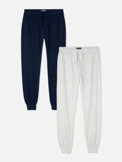 Outlet Primark Lot De 2 Bas De Pyjama En Jersey Gris chiné