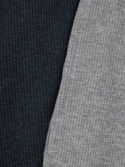 Outlet Primark Lot De 2 Bas De Pyjama Resserrés Aux Chevilles à Texture Gaufrée Gris chiné