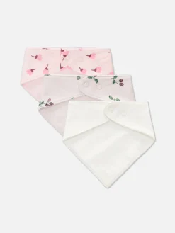 Hot Primark Lot De 3 Bavoirs Façon Bandana à Motif Fruits Rouges Rose