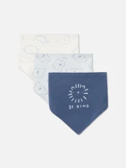 Online Primark Lot De 3 Bavoirs Style Bandana à Motif Animal Bleu