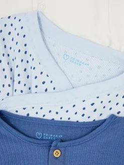 Sale Primark Lot De 3 Bodys à Motifs Variés Bleu