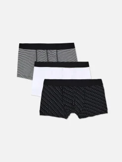 Best Primark Lot De 3 Boxers à Motifs Variés Noir