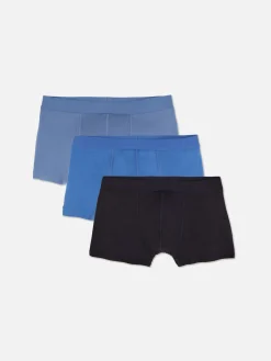 Outlet Primark Lot De 3 Boxers Hipster De Couleur Variés Bleu