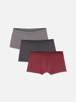 Sale Primark Lot De 3 Boxers Variés Bordeaux