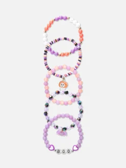 Best Primark Lot De 5 Bracelets Ornés De Perles Halloween Multicolore