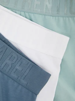 Primark Lot De 3 Caleçons à Taille Large Vert menthe
