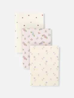 Best Primark Lot De 3 Carnets A5 à Motif Floral Rose