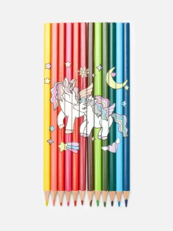 Hot Primark Lot De 12 Crayons De Couleur Licorne Multicolore
