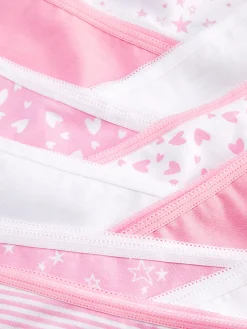 Hot Primark Lot De 10 Culottes à Motifs Cœurs Et étoiles Rose