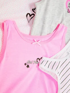 Sale Primark Lot De 4 Débardeurs Graphiques Multicolore