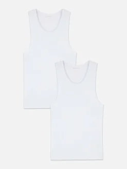 Clearance Primark Lot De 2 Débardeurs Sans Manches Ni Couture Blanc