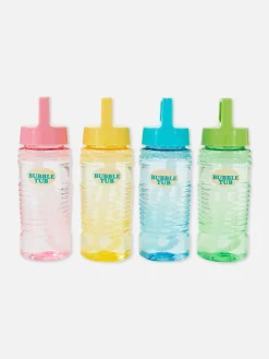New Primark Lot De 4 Flacons De Liquide à Bulles Multicolore