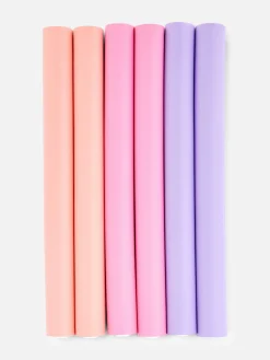 Outlet Primark Lot De 6 Grands Bigoudis Flexibles Multicolore