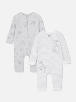 Discount Primark Lot De 2 Grenouillères Disney Winnie L'ourson Blanc