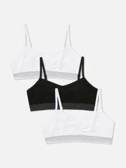 Sale Primark Lot De 3 Hauts Courts Style Caraco Noir