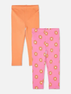 Online Primark Lot De 2 Leggings à Motifs Variés Rose