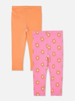 Online Primark Lot De 2 Leggings à Motifs Variés Rose