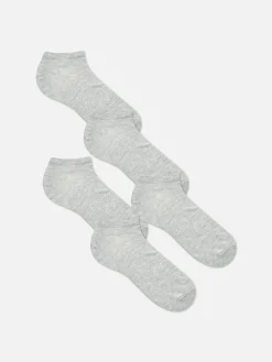 Clearance Primark Lot De 5 Paires De Chaussettes Pour Baskets Core Gris