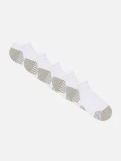 Outlet Primark Lot De 5 Paires De Chaussettes Pour Baskets Blanc