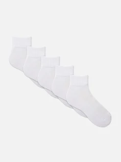 Best Primark Lot De 5 Paires De Chaussettes Courtes Blanc