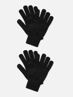 Hot Primark Lot De 2 Paires De Gants Tricotés Noir