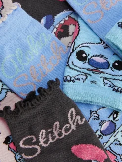 Discount Primark Lot De 4 Paires De Socquettes Disney Stitch Bleu