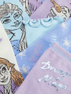 New Primark Lot De 4 Paires De Socquettes Disney La Reine Des Neiges Bleu