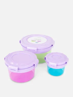 Best Primark Lot De 3 Pots à Encas Ronds Violet