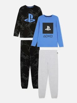 Discount Primark Lot De 2 Pyjamas à Manches Longues PlayStation Noir