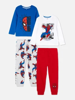 Clearance Primark Lot De 2 Pyjamas Graphiques Marvel Spider-Man Bleu