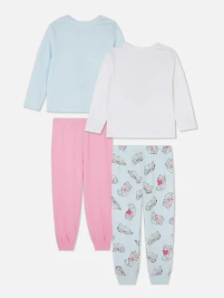 Clearance Primark Lot De 2 Pyjamas Longs à Motif Chat Multicolore