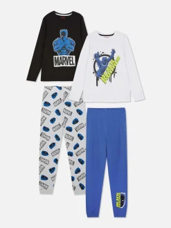 Best Primark Lot De 2 Pyjamas Longs Marvel Black Panther Bleu