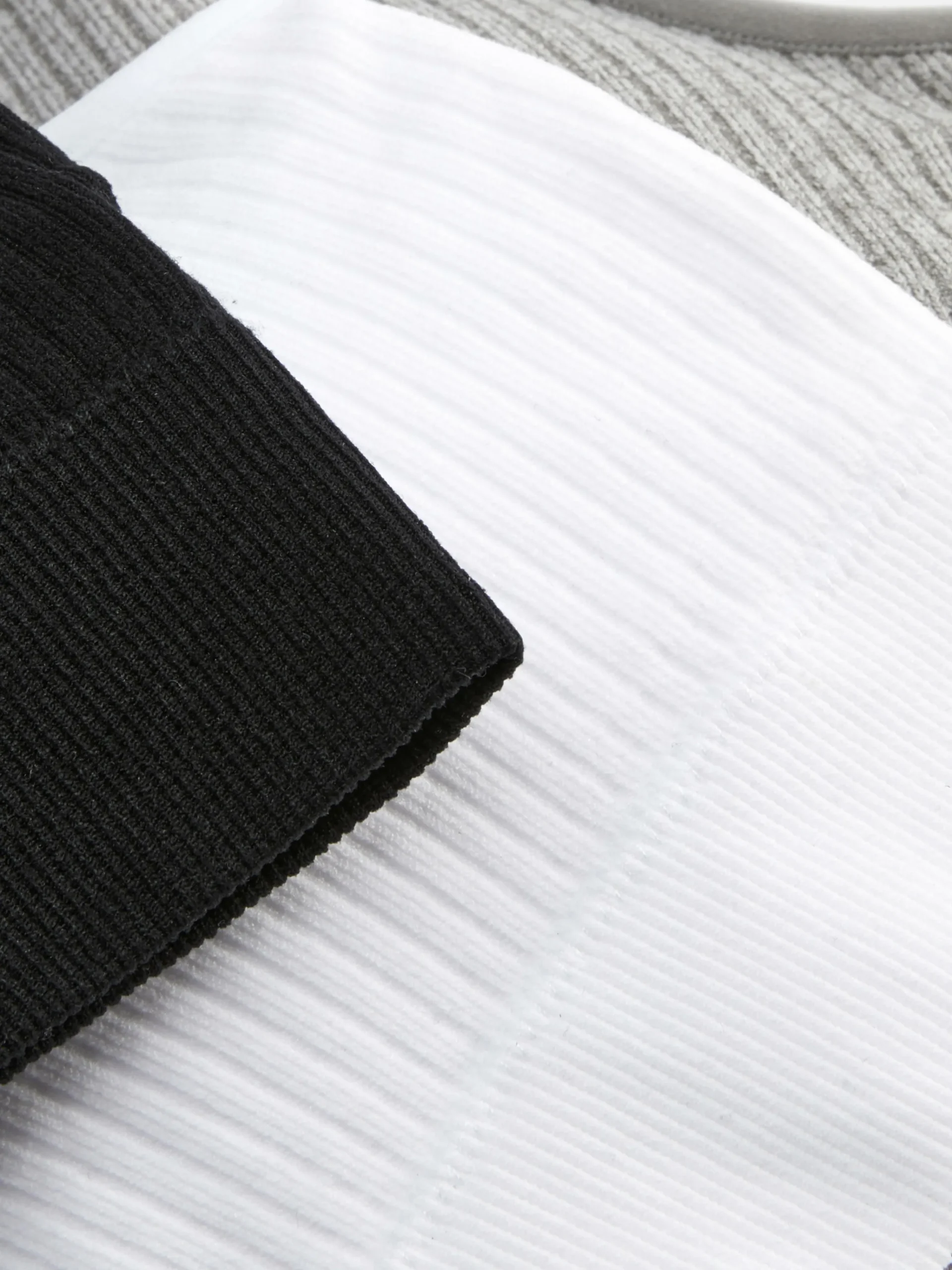 Clearance Primark Lot De 3 Soutiens-gorge Côtelés à Col En V Noir