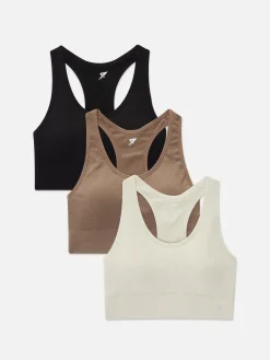 Clearance Primark Lot De 3 Soutiens-gorge De Sport Sans Coutures Grège
