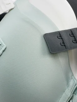 Best Primark Lot De 3 Soutiens-gorge Moulés à Finitions En Satin Anthracite