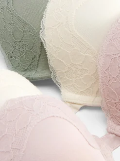 Online Primark Lot De 3 Soutiens-gorge Push-up En Microfibre Vert clair