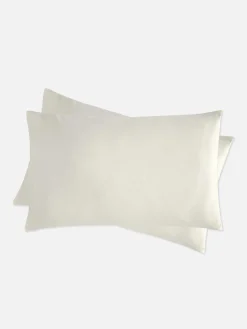 Outlet Primark Lot De 2 Taies D'oreiller En Satin Blanc