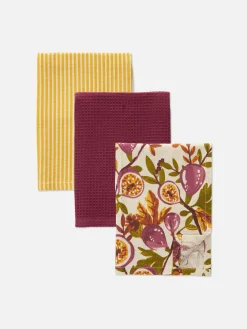 Best Primark Lot De 3 Torchons Bordeaux