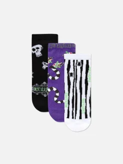 Discount Primark Lot De 3 paires De Chaussettes Basses Beetlejuice Violet