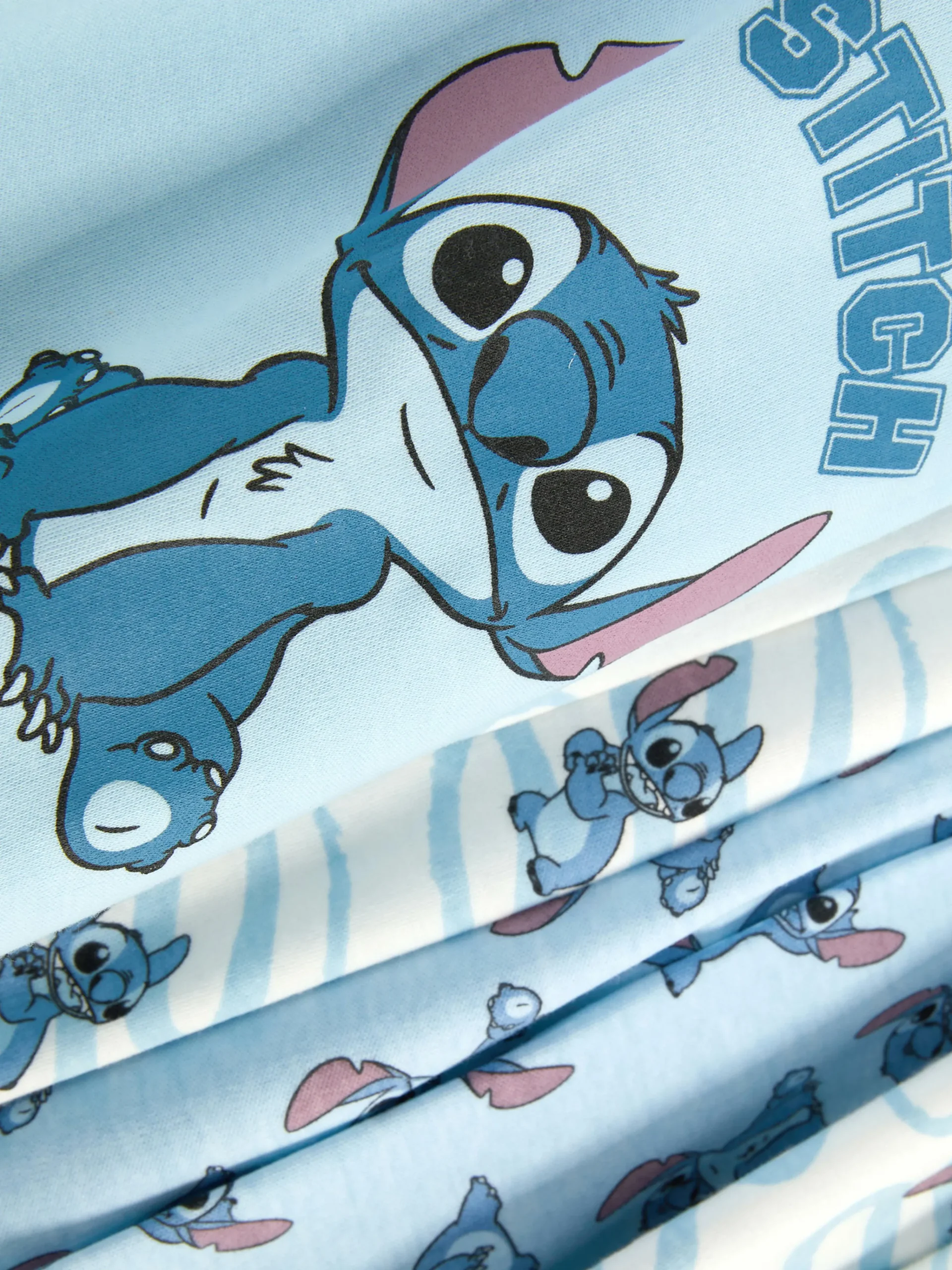 Hot Primark Lot De 2 pyjamas à Manches Longues Disney Lilo & Stitch Bleu