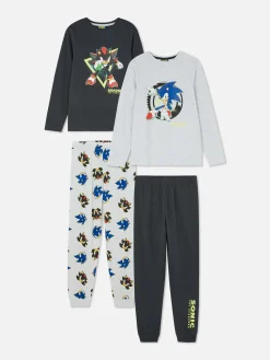Hot Primark Lot De 2 pyjamas Sonic Le Hérisson Et Shadow Noir