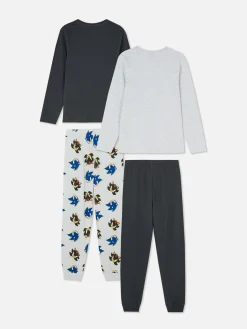 Hot Primark Lot De 2 pyjamas Sonic Le Hérisson Et Shadow Noir