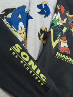 Hot Primark Lot De 2 pyjamas Sonic Le Hérisson Et Shadow Noir