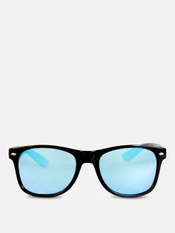 Sale Primark Lunettes De Soleil Effet Miroir à Monture Carrée Bleu