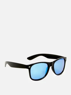 Sale Primark Lunettes De Soleil Effet Miroir à Monture Carrée Bleu