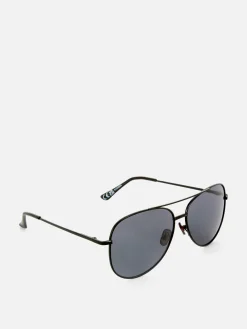 Outlet Primark Lunettes De Soleil Teintées à Monture Métallique Noir