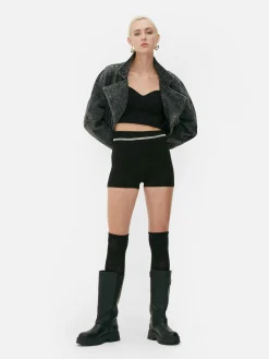 Hot Primark Mini Short Sans Coutures Rita Ora Noir