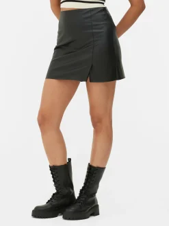 Sale Primark Mini-jupe En Simili Cuir Noir