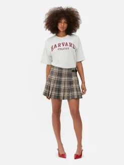 Sale Primark Mini-jupe Plissée à Ceinture Gris